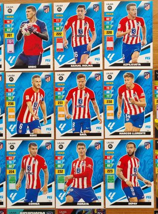 Cromos ATLÉTICO DE MADRID. Adrenalyn XL 2023 2024