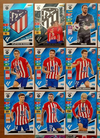 Cromos ATLÉTICO DE MADRID. Adrenalyn XL 2023 2024