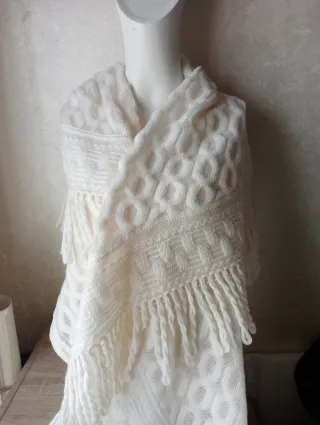 Maxi scialle Lanvin bianco