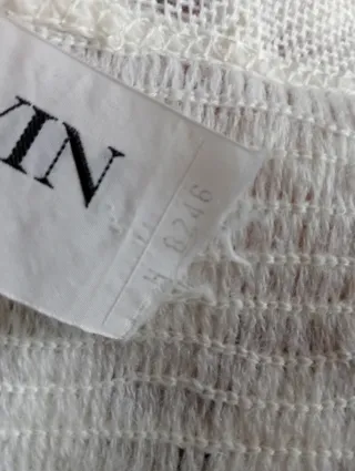 Maxi scialle Lanvin bianco