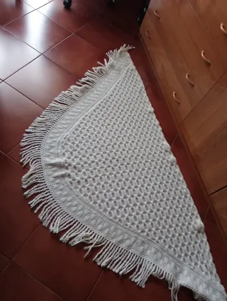 Maxi scialle Lanvin bianco