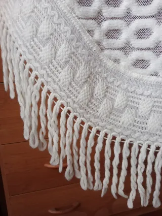 Maxi scialle Lanvin bianco