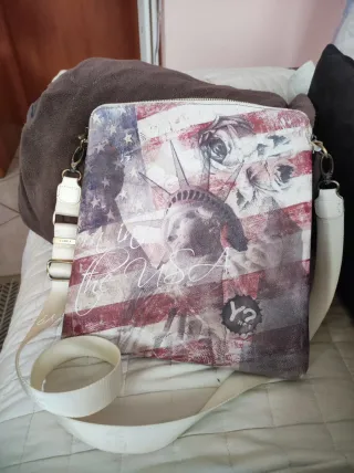 Borsa tracolla Y NOT.? USA bandiera