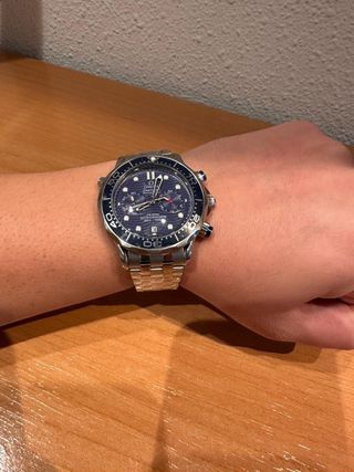 Omega Seamaster Chronometer Azul/Plata