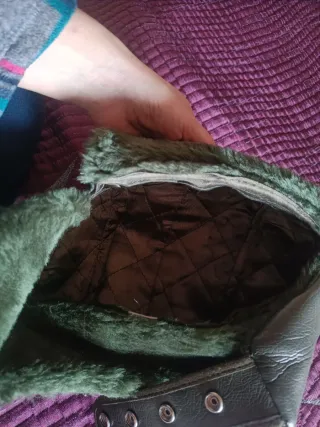 Gorro ruso invierno verde