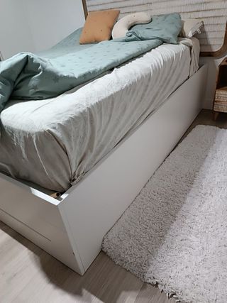 Canapé abatible Ikea blanco 1,35