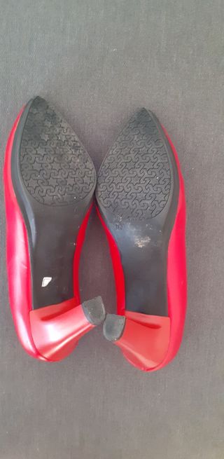 Zapatos Chamby Piel Rojo Talla 36