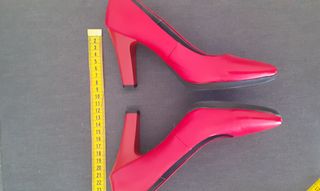 Zapatos Chamby Piel Rojo Talla 36