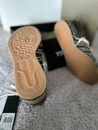 Zapatillas Adidas Y-3 Nizza Hi Beige/Verde Oliva.