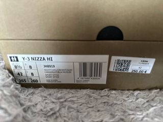 Zapatillas Adidas Y-3 Nizza Hi Beige/Verde Oliva.