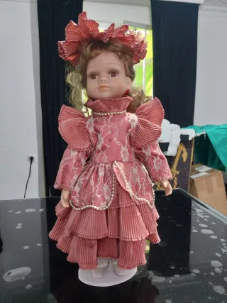 Muñeca porcelana antigua victoriana