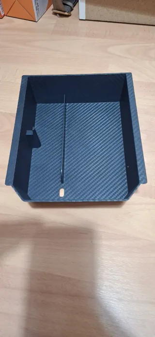 Organizador consola coche carbono