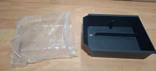 Organizador consola coche carbono