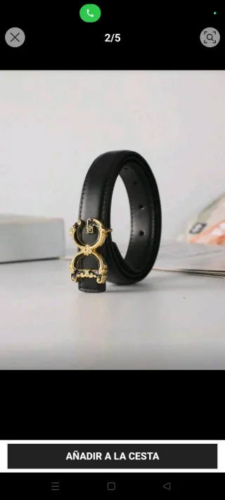 Cinturón Dolce & Gabbana Negro Hebilla Dorada