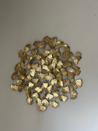 Decoración pared hojas doradas Maisons du Monde