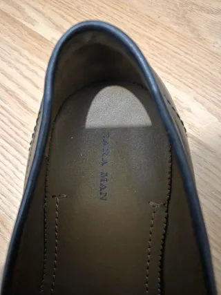 Zapatos Zara punta cuadrada negros