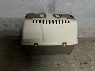 Transportín perro mediano beige/marrón