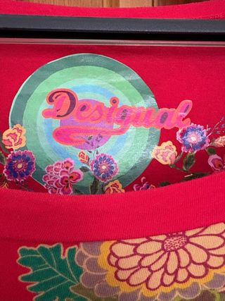 Vestito Desigual donna nero e rosso