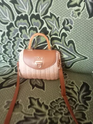 Bolso de mimbre Tous beige