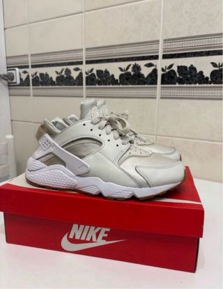 Nike Huarache Mujer beige Blanco