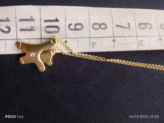 Colgante Oso Oro y Brillante