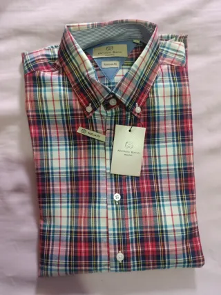 Camisa cuadros Antonio Bacci Talla M