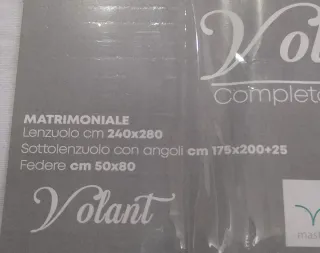 Nuovo completo lenzuola Volant