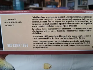 Kit Barco Madera Constructo Elbe See Ewer 1895