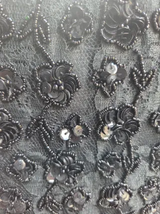 Bolso de fiesta negro con pedreria