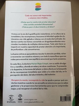 Libro: Recupera tu mente, reconquista tu vida