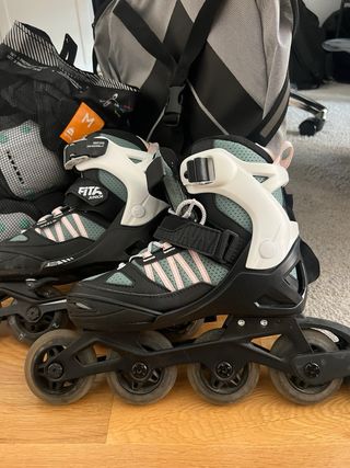 Kit Patinaje: Patines+Protecciones+Mochila