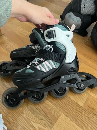 Kit Patinaje: Patines+Protecciones+Mochila