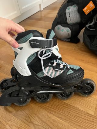 Kit Patinaje: Patines+Protecciones+Mochila