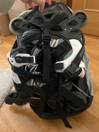 Kit Patinaje: Patines+Protecciones+Mochila