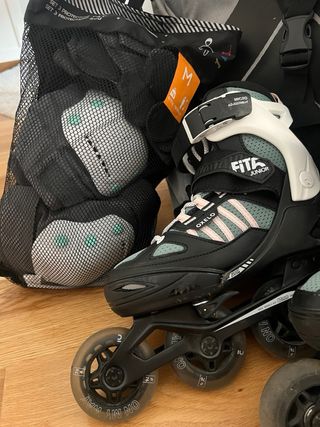 Kit Patinaje: Patines+Protecciones+Mochila
