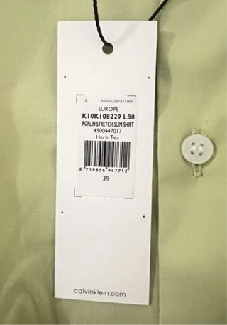 Talla XL. Camisa manga larga CALVIN KLEIN.