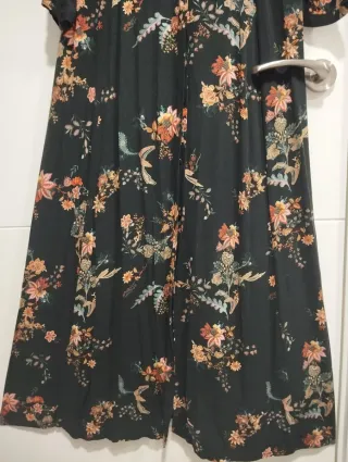 Vestido largo estampado floral