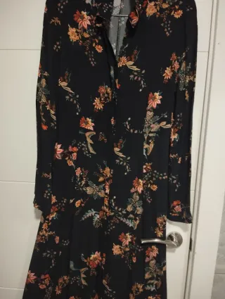 Vestido largo estampado floral