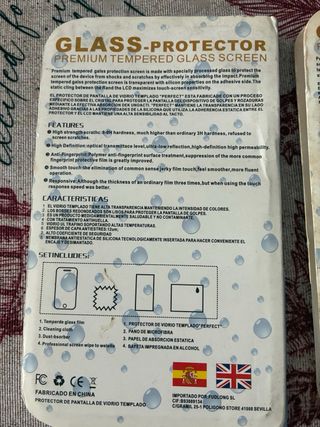 Set 12 Protectores Pantalla Móvil Tempered Glass