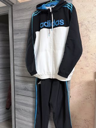 Chándal Adidas Woven Negro y Azul