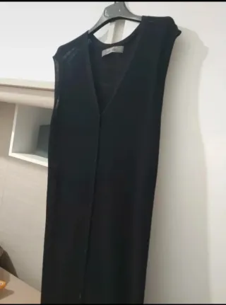 Gilet lungo nero