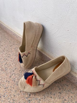 Alpargatas de serraje mujer