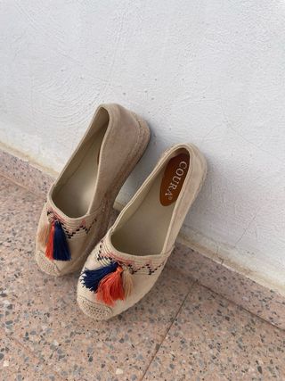 Alpargatas de serraje mujer