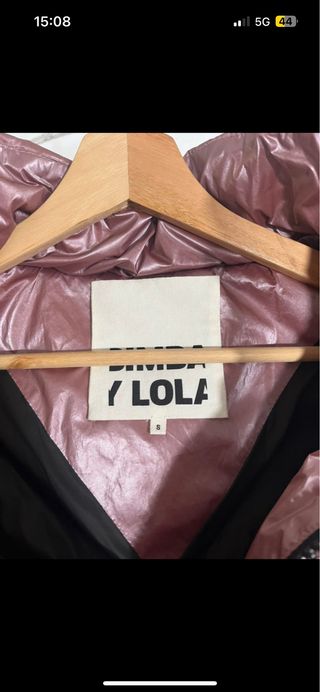 Anorak Bimba y Lola Rosa Metalizado