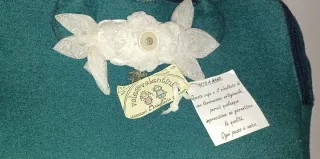 Borsa bauletto in panno verde