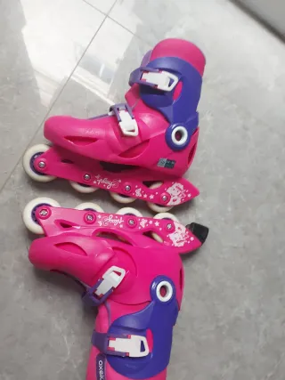 Patines rosas y morados talla 34-36