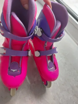 Patines rosas y morados talla 34-36
