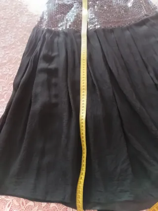 Falda fiesta lentejuelas y tul negra