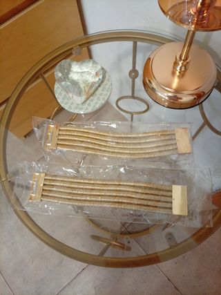 2 Braccialetti Dorati Eleganti