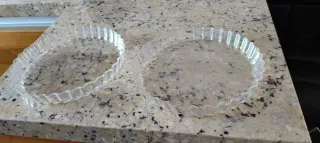 Molde tarta rizado cristal